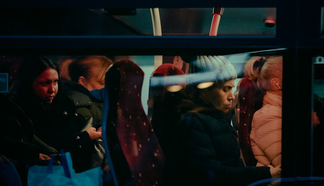 people on public transport